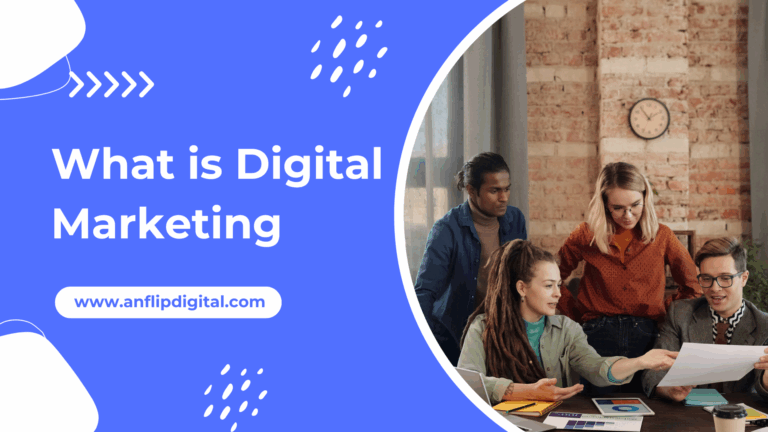 Red Yellow Abstract Shape Digital Marketing Presentation